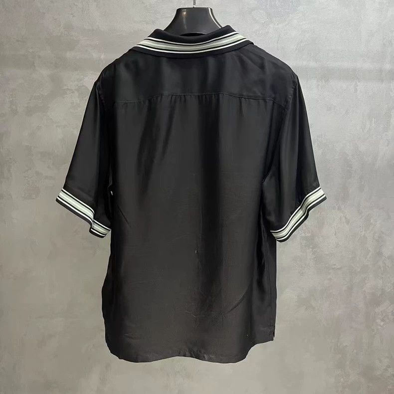 Prada Prada 2024 Black Stripe Logo Short Shirt Size US S / EU 44-46 / 1 - 2 Thumbnail