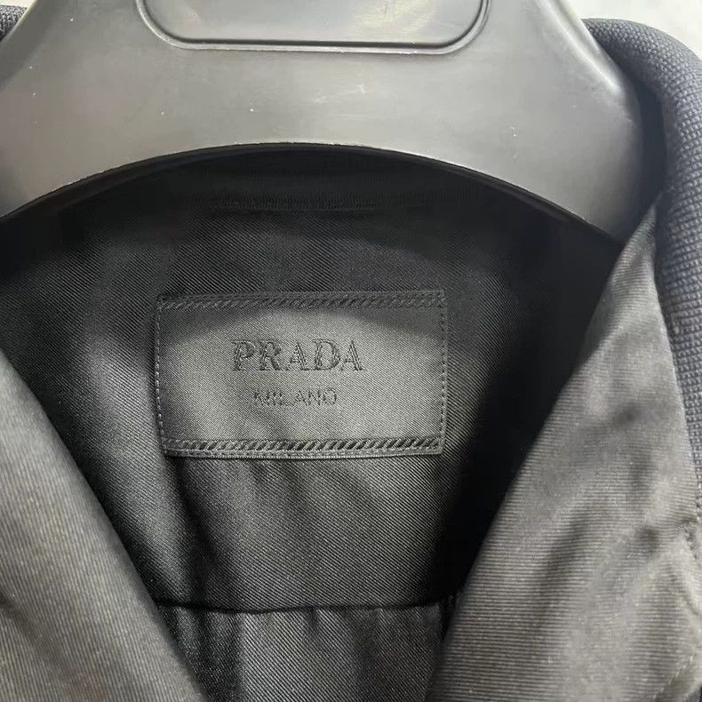 Prada Prada 2024 Black Stripe Logo Short Shirt Size US S / EU 44-46 / 1 - 3 Thumbnail
