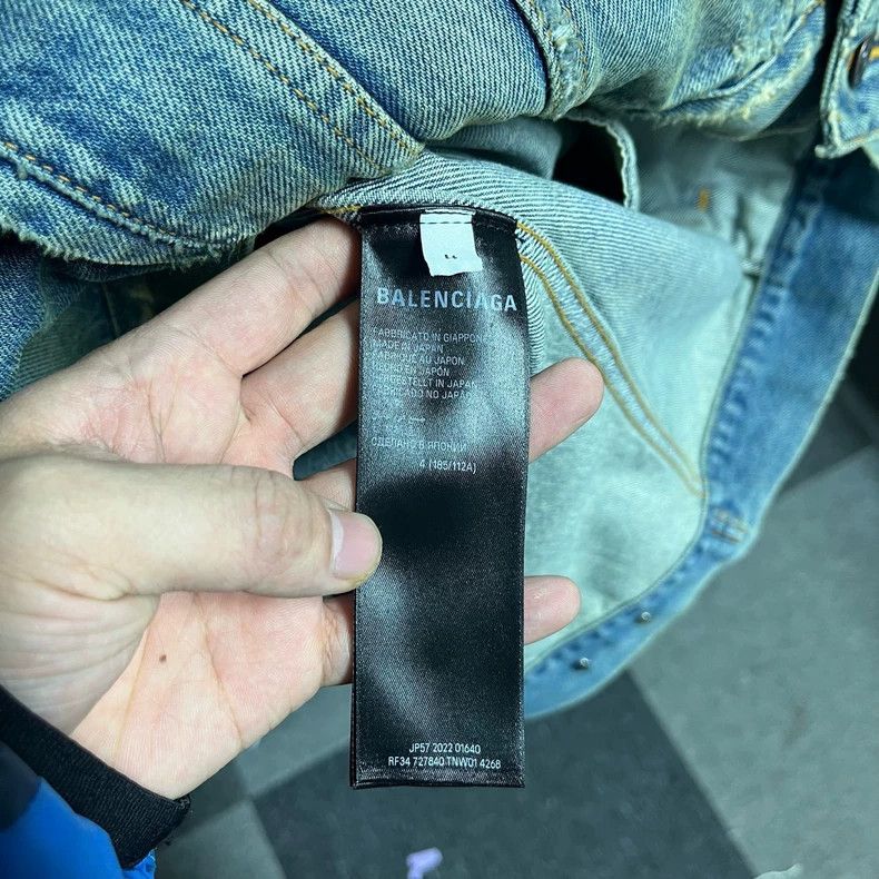 Balenciaga Balenciaga Lightning Denim Jacket Size US S / EU 44-46 / 1 - 4 Thumbnail