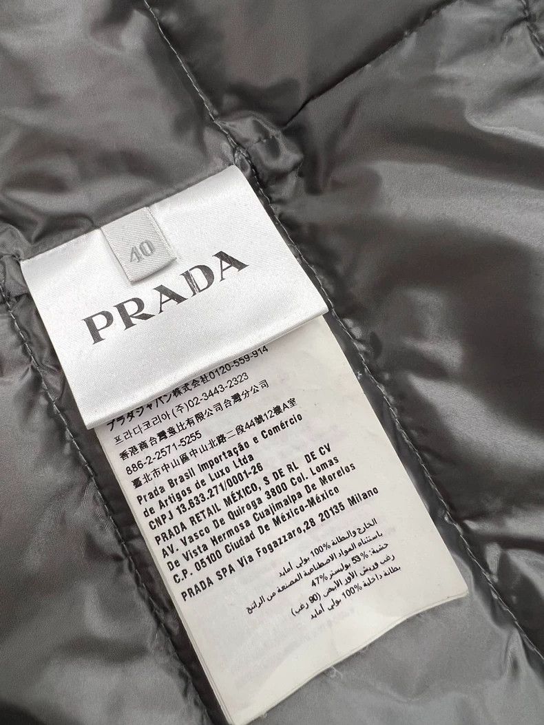 Prada Prada Triangle Logo Striped Down Vest Size US M / EU 48-50 / 2 - 6 Thumbnail