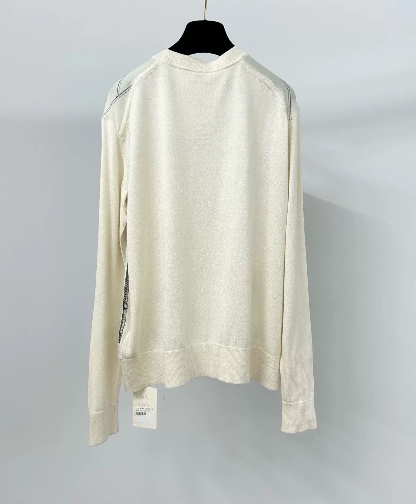 Hermes Hermes White Silk Printed Top Size US XS / EU 42 / 0 - 2 Thumbnail