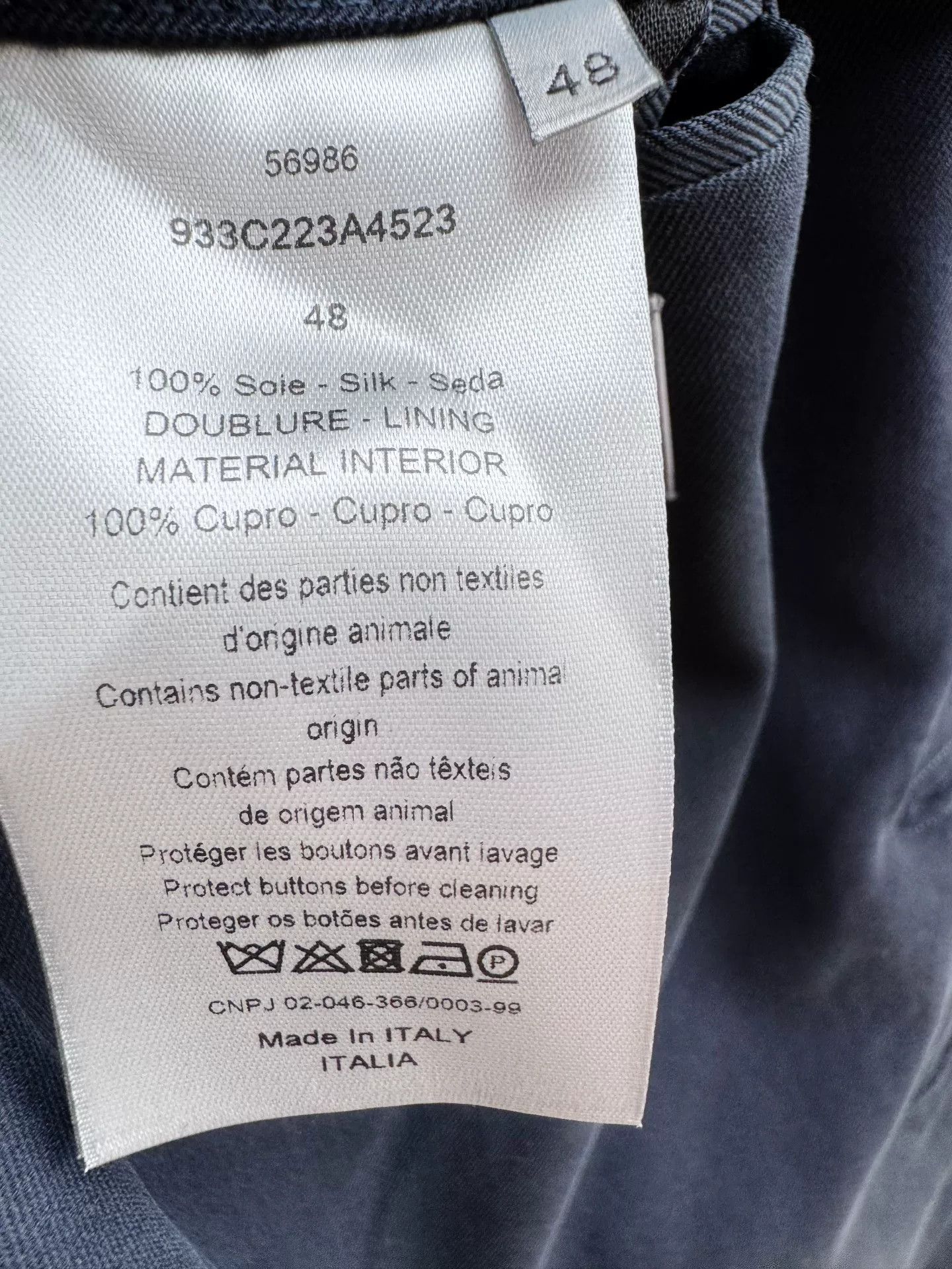 Dior Dior New Suit Jacket Size 48 Size US S / EU 44-46 / 1 - 6 Thumbnail