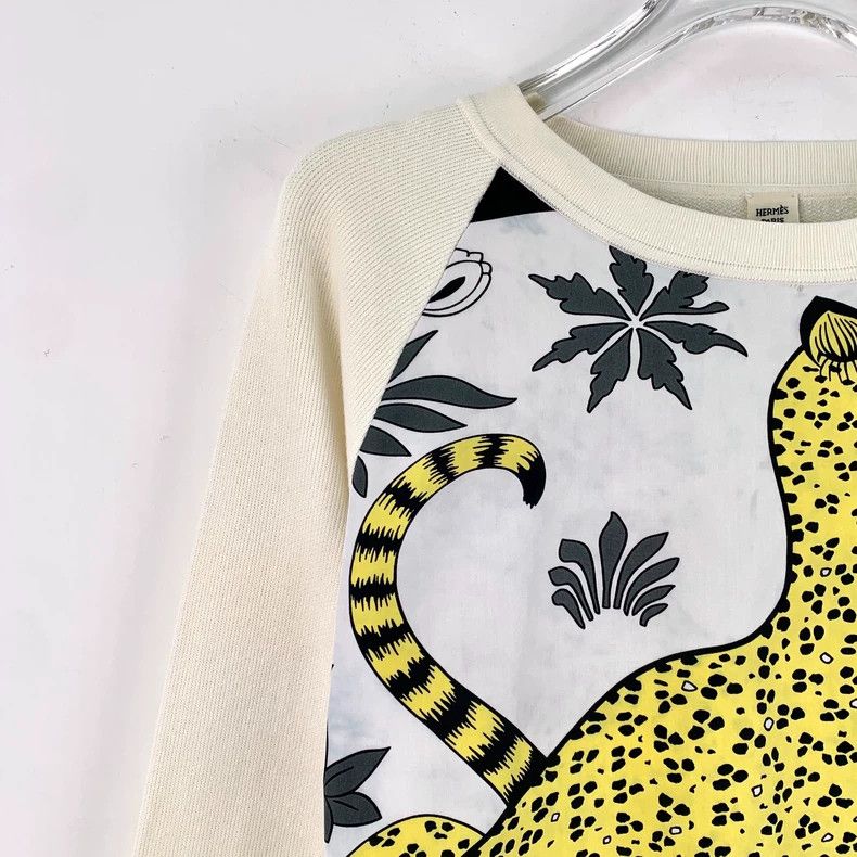 Hermes Hermes Colorblock Leopard Print Sweatshirt Size US S / EU 44-46 / 1 - 3 Thumbnail