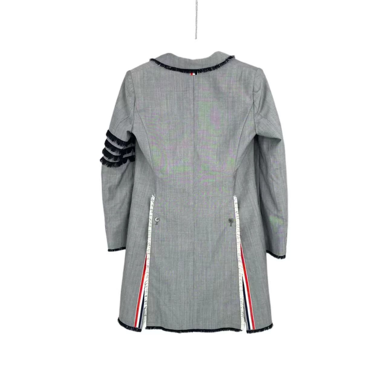 Thom Browne thom browne gray wool long coat Size US S / EU 44-46 / 1 - 2 Thumbnail