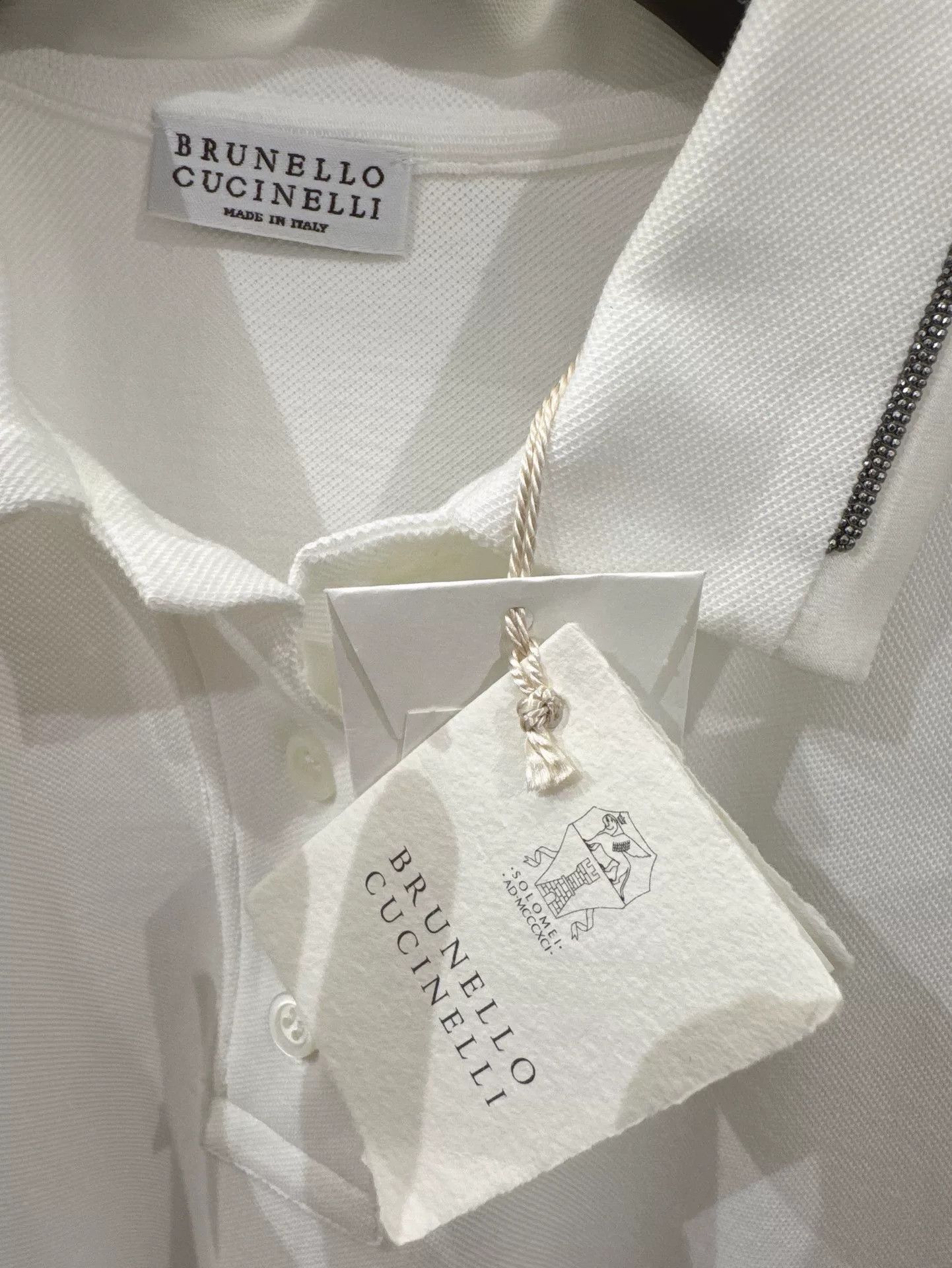 Brunello Cucinelli Brunello Cucinelli Short Sleeve Polo Size US S / EU 44-46 / 1 - 2 Thumbnail