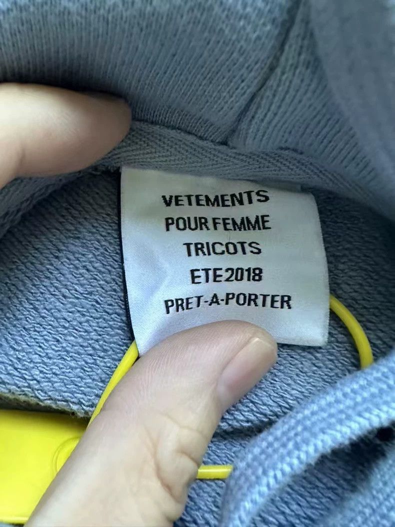 Vetements Vetements Light Blue Unicorn Hoodie XS Size US XS / EU 42 / 0 - 3 Thumbnail