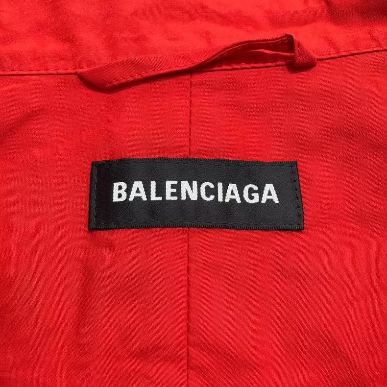 Balenciaga Balenciaga Red White Windbreaker Jacket Size US L / EU 52-54 / 3 - 5 Thumbnail