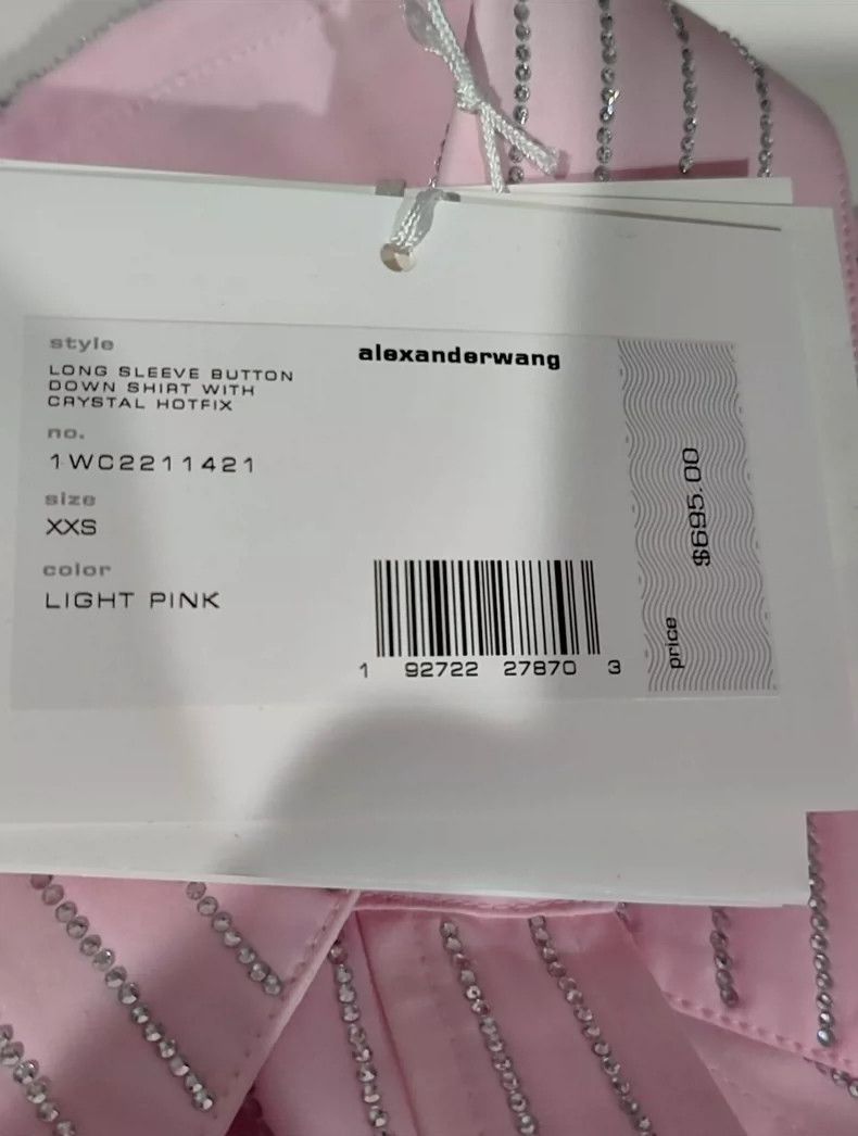 Alexander Wang Alexander Wang Striped Rhinestone Shirt Size US XXS / EU 40 - 5 Thumbnail