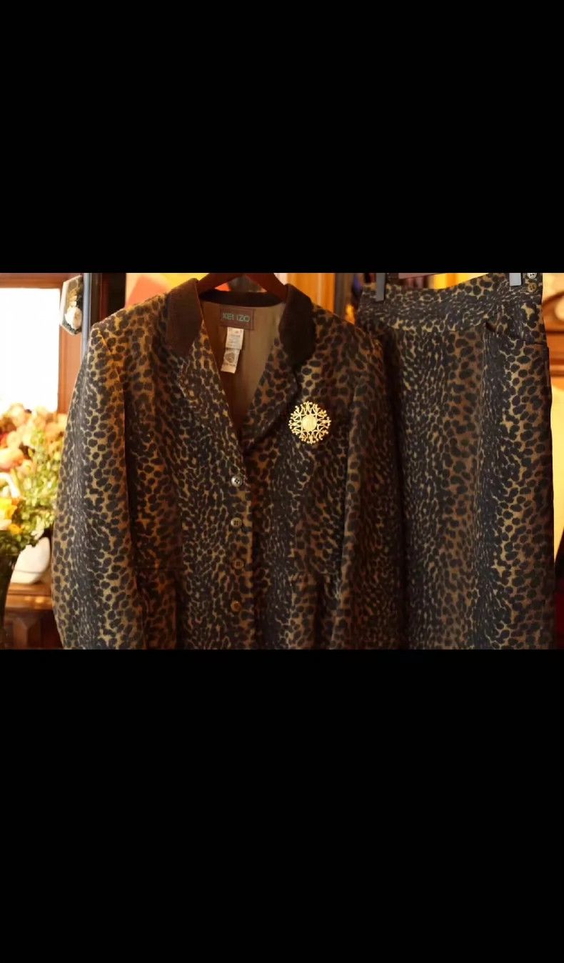 Kenzo KENZO Vintage Leopard Print Suit Size US S / EU 44-46 / 1 - 2 Thumbnail