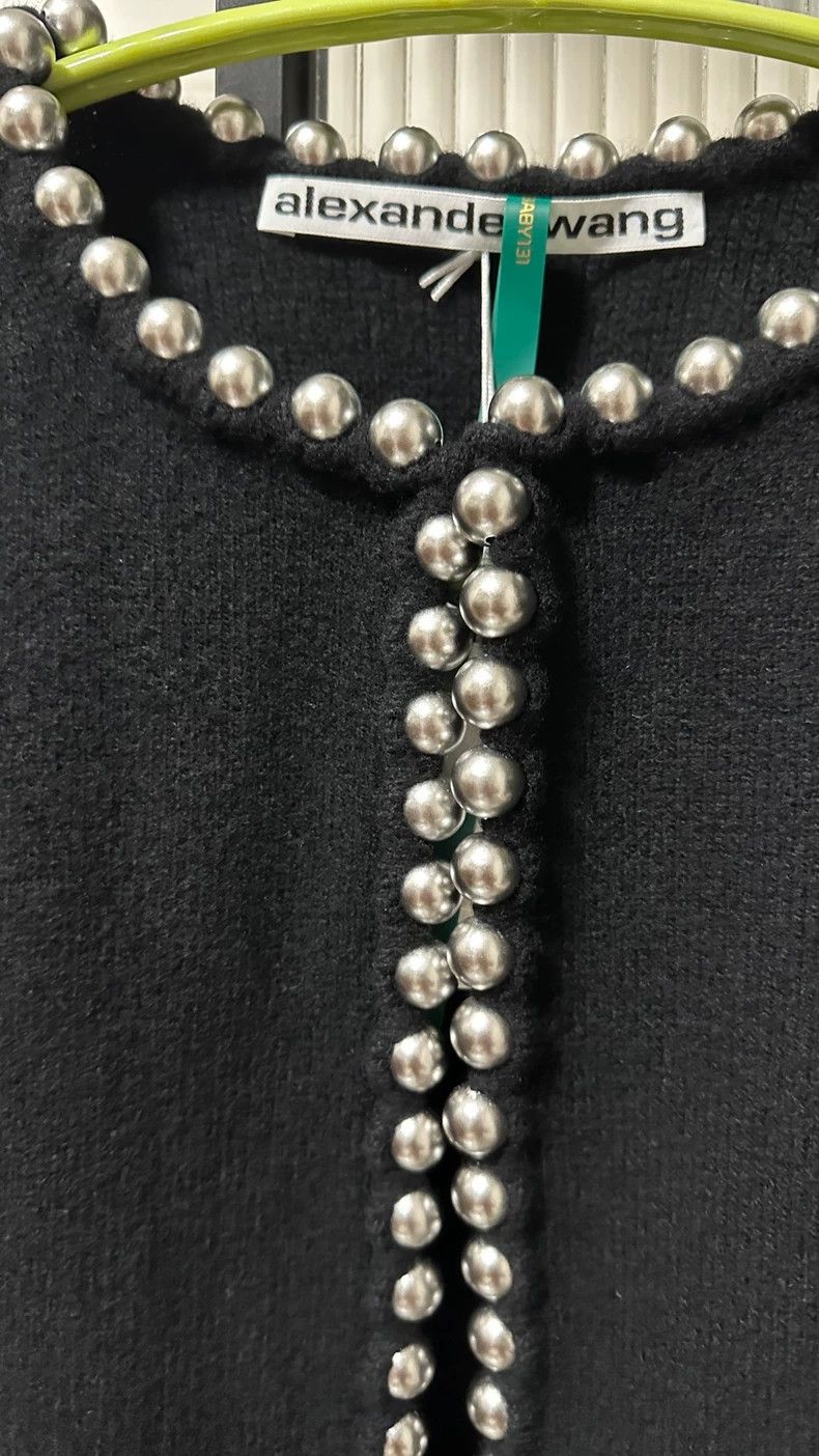 Alexander Wang Black Wool Knit Cardigan