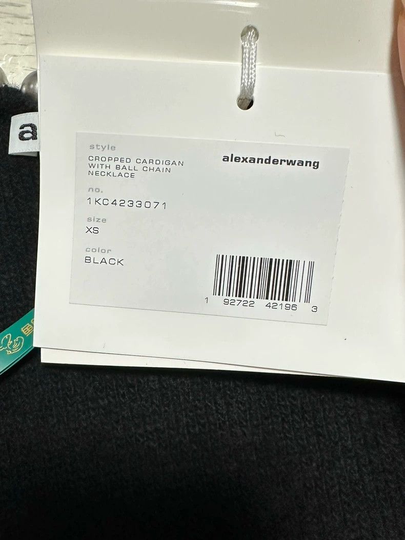Alexander Wang Black Wool Knit Cardigan