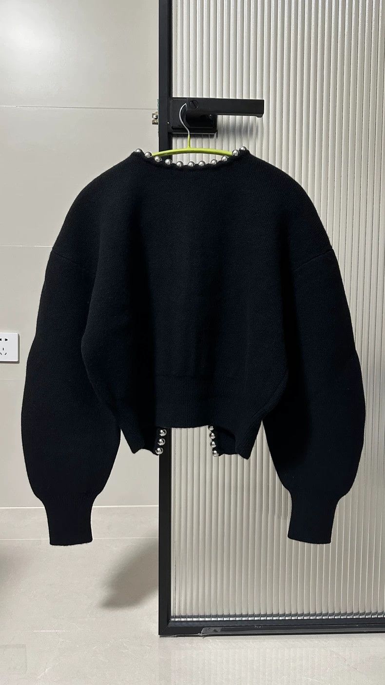 Alexander Wang Black Wool Knit Cardigan