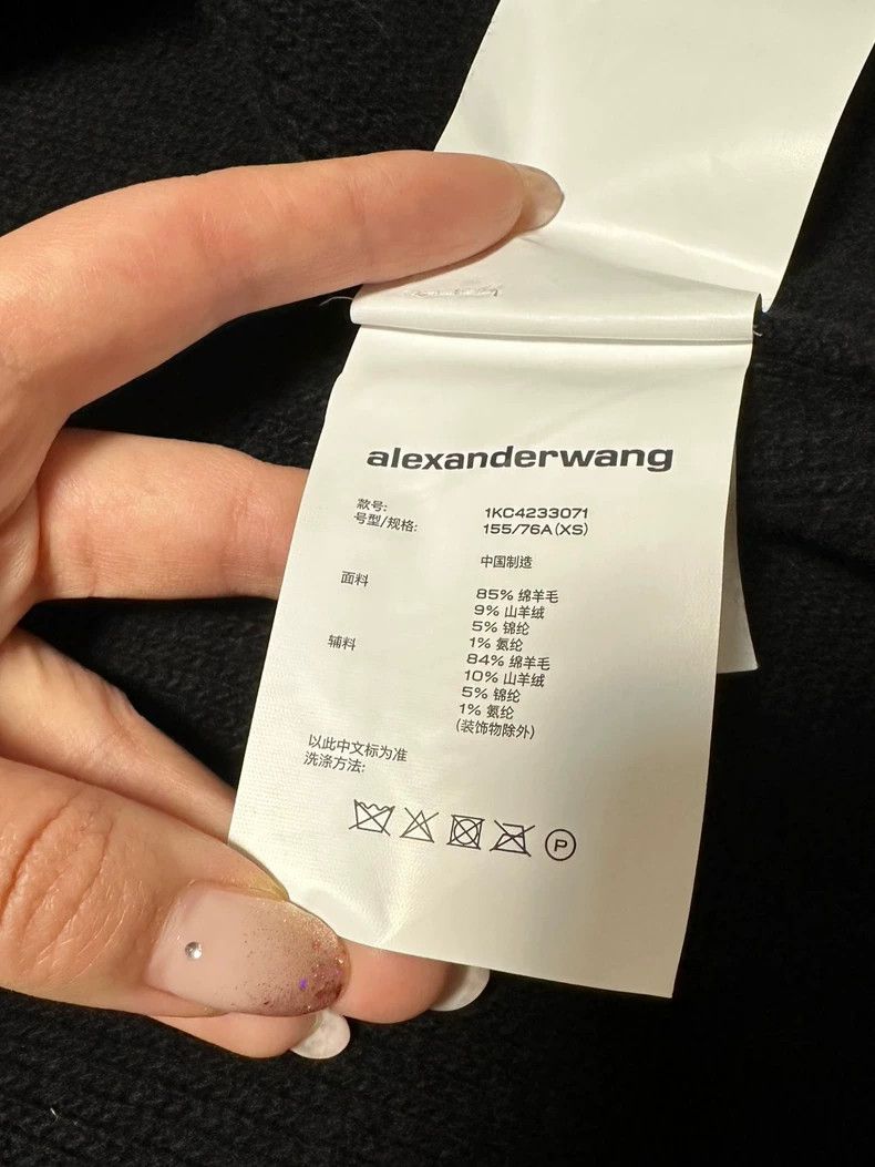Alexander Wang Black Wool Knit Cardigan