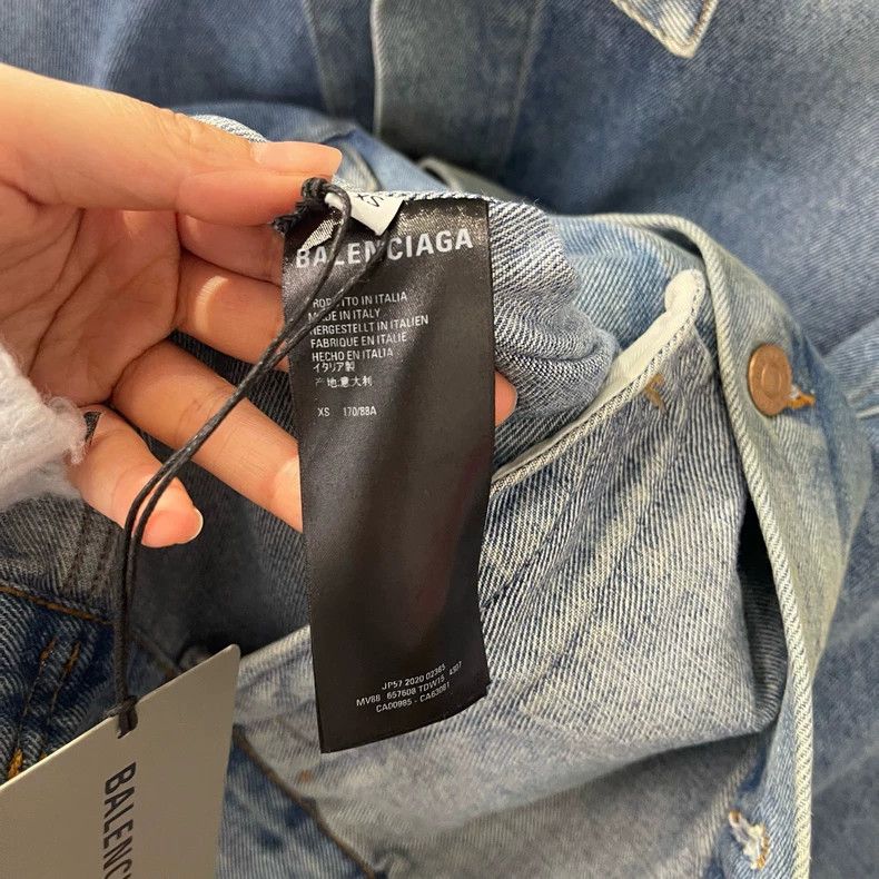 Balenciaga Balenciaga Blue Denim Jacket XS Size US XS / EU 42 / 0 - 3 Thumbnail