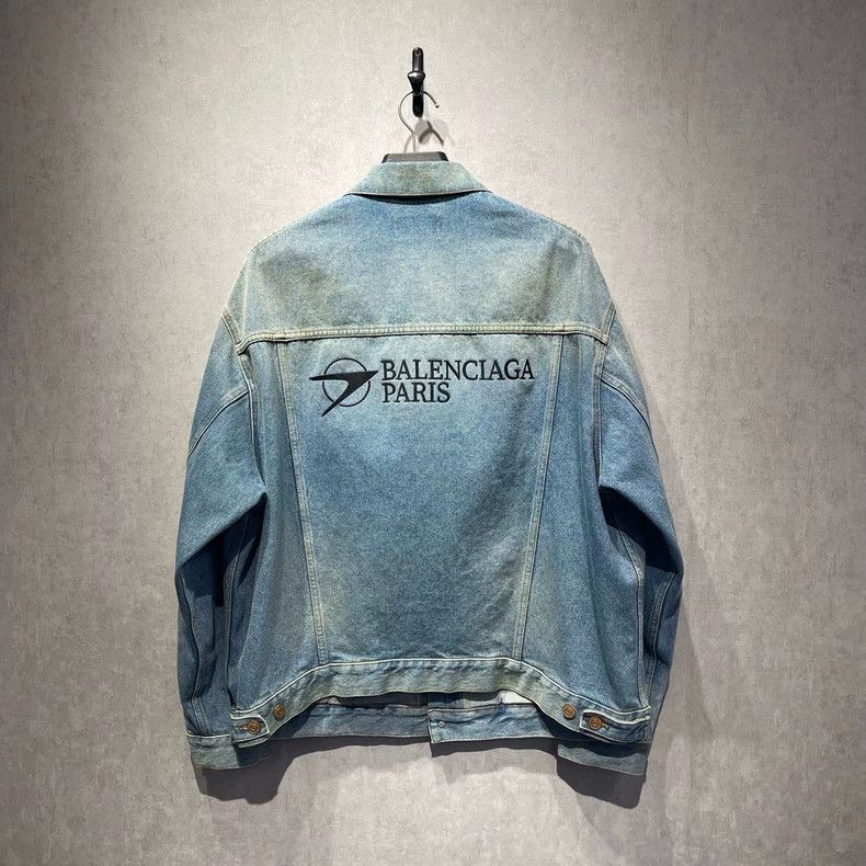 Balenciaga Balenciaga Blue Denim Jacket XS Size US XS / EU 42 / 0 - 2 Thumbnail