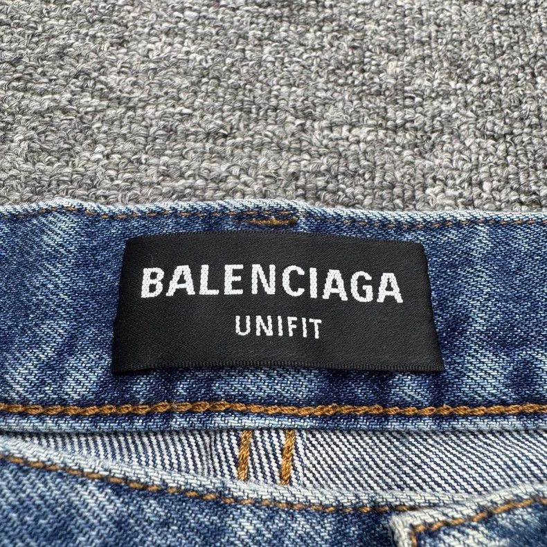 Balenciaga Balenciaga Distressed Denim Jeans Size US 27 - 2 Thumbnail