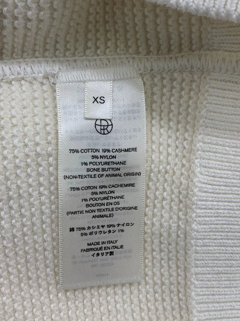 The Row The Row White Waffle Henley Sweater XS Size US XS / EU 42 / 0 - 5 Thumbnail