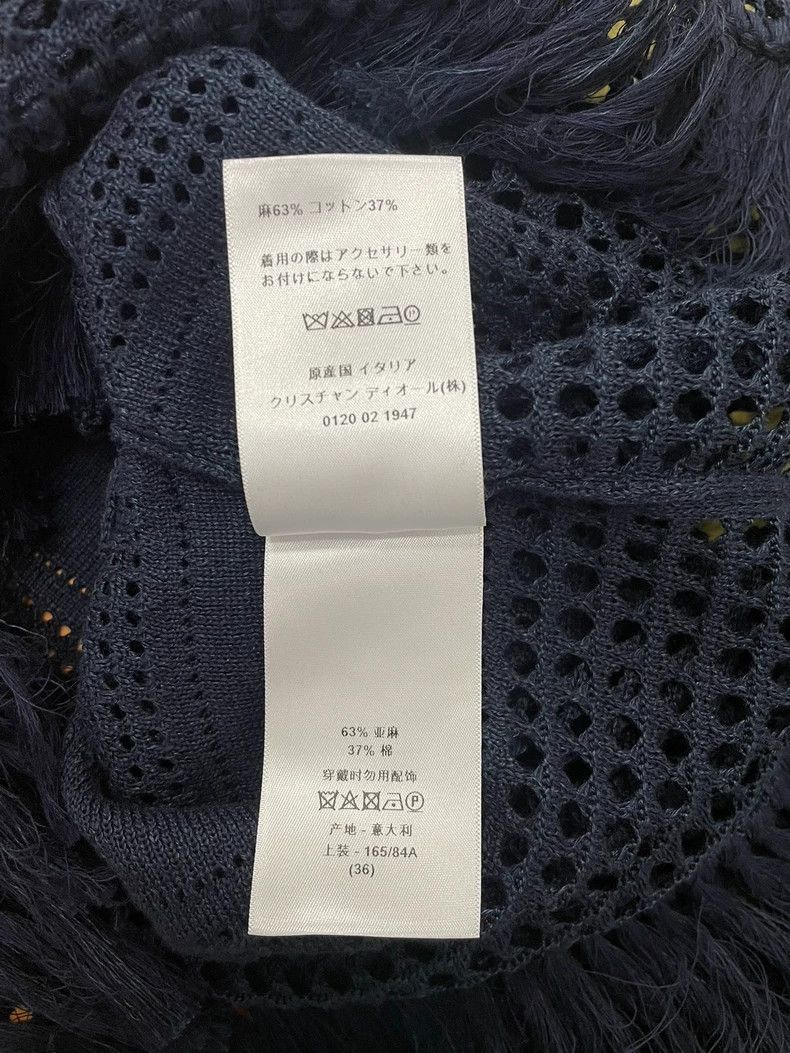 Dior Dior Blue Cutout Fringe Top Size US S / EU 44-46 / 1 - 6 Thumbnail