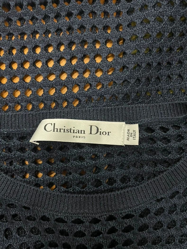 Dior Dior Blue Cutout Fringe Top Size US S / EU 44-46 / 1 - 4 Thumbnail