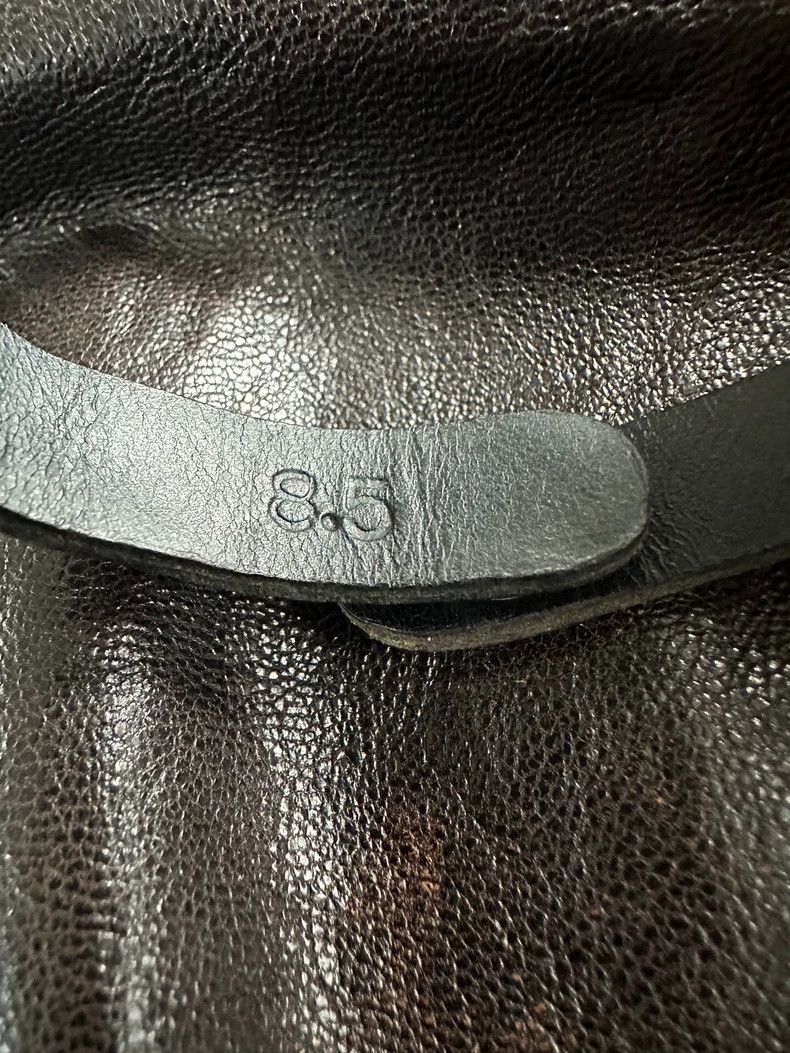 Chrome Hearts Chrome Hearts Black Leather Silver Bracelet Size ONE SIZE - 5 Thumbnail