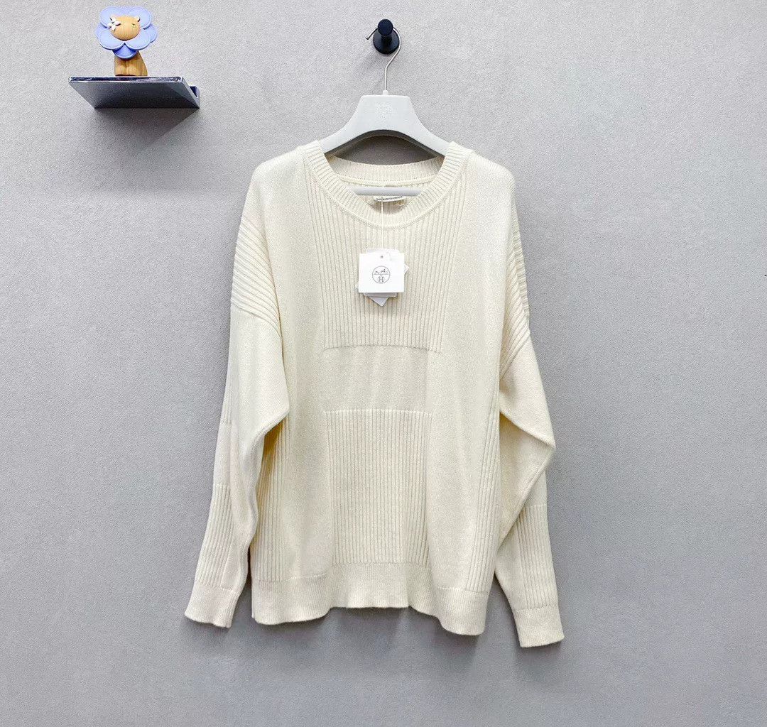 Hermes Hermès Cream Cashmere Knit Sweater Size US S / EU 44-46 / 1 - 2 Thumbnail