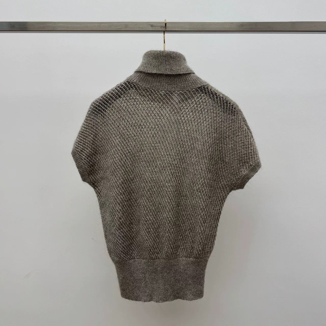 Brunello Cucinelli Brunello Cucinelli Metallic Knit Vest S Size US S / EU 44-46 / 1 - 2 Thumbnail