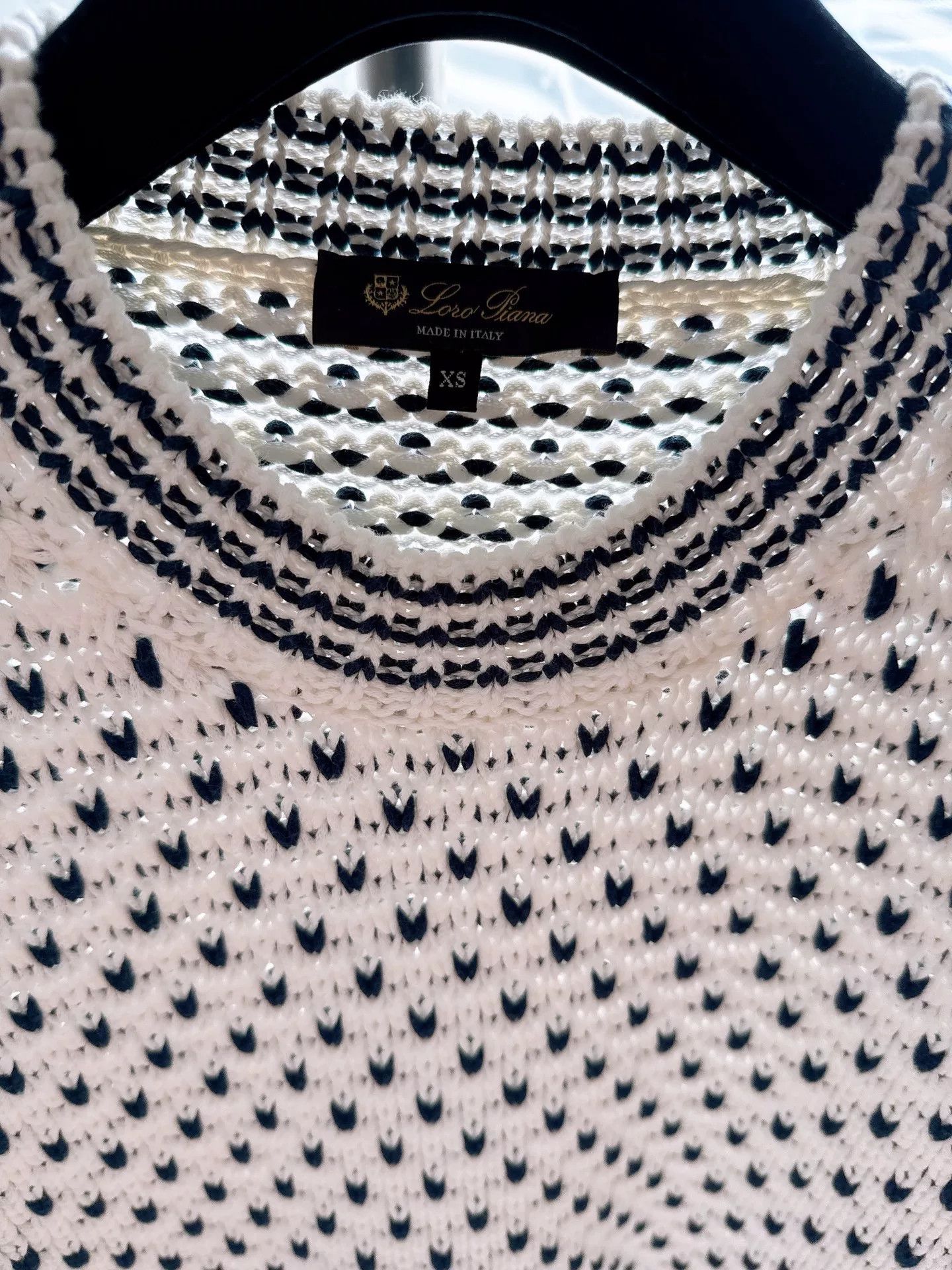 Loro Piana Loro Piana Women's Cotton Knit Sweater Size US XS / EU 42 / 0 - 3 Thumbnail