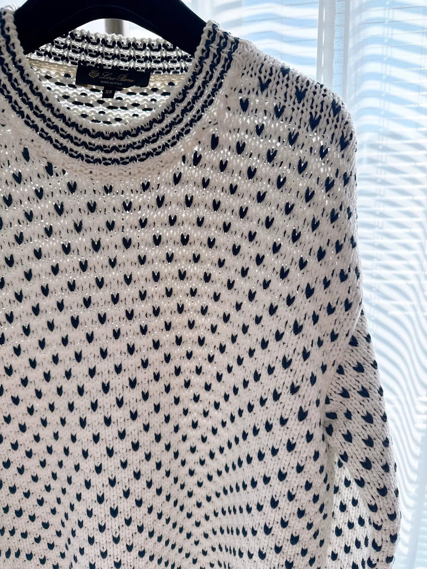 Loro Piana Loro Piana Women's Cotton Knit Sweater Size US XS / EU 42 / 0 - 5 Thumbnail