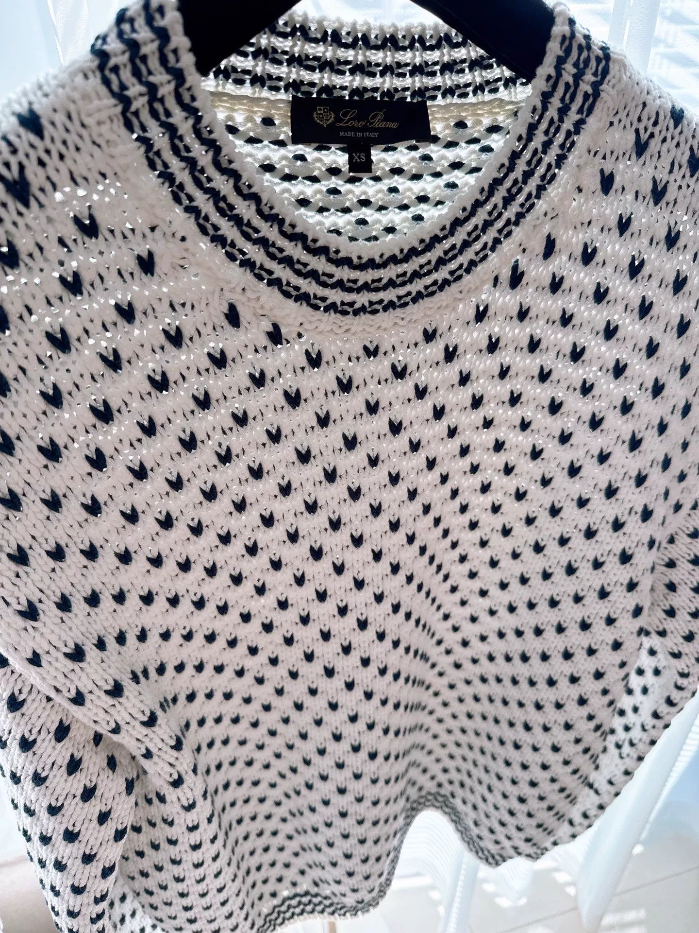 Loro Piana Loro Piana Women's Cotton Knit Sweater Size US XS / EU 42 / 0 - 4 Thumbnail