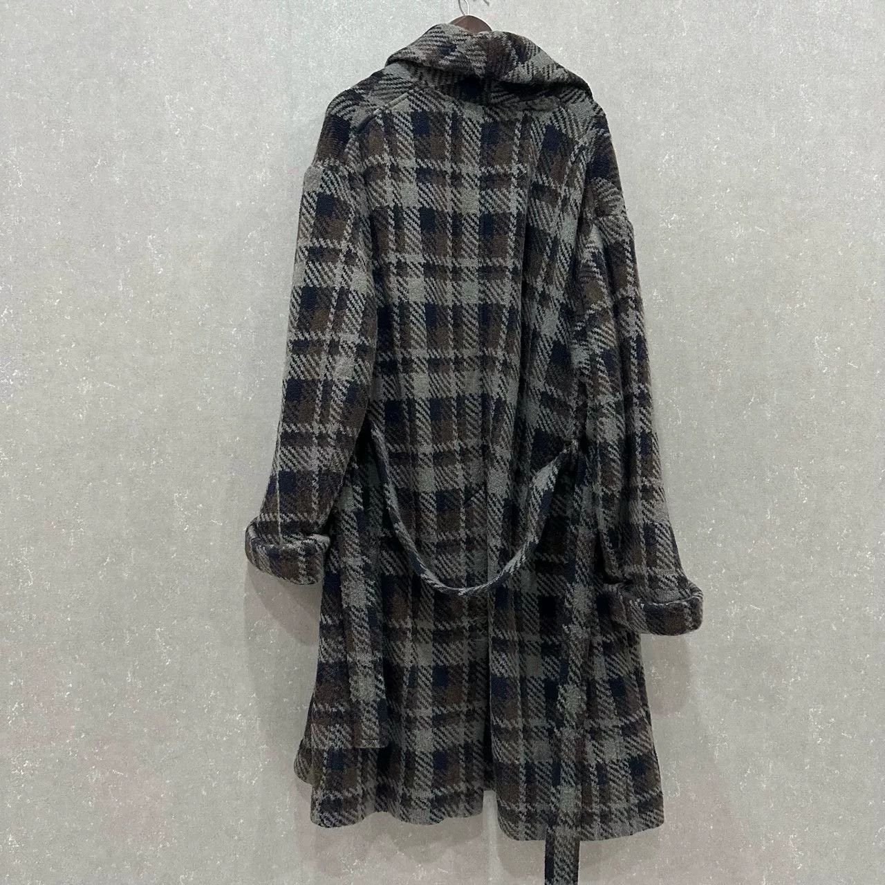 Fendi Fendi Plaid Long V-Neck Coat Size US XL / EU 56 / 4 - 2 Thumbnail