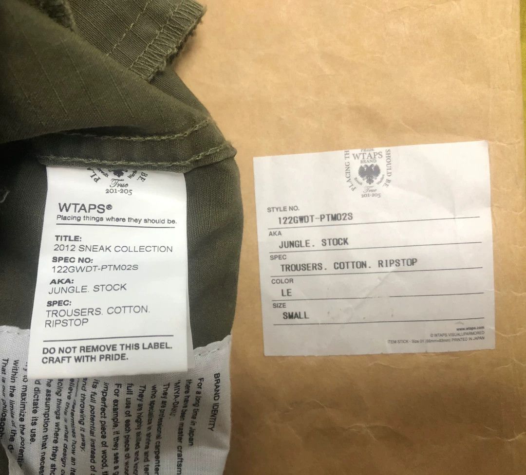 Wtaps Wtaps 12aw jungle.stock s pants Size US 26 / EU 42 - 8 Thumbnail