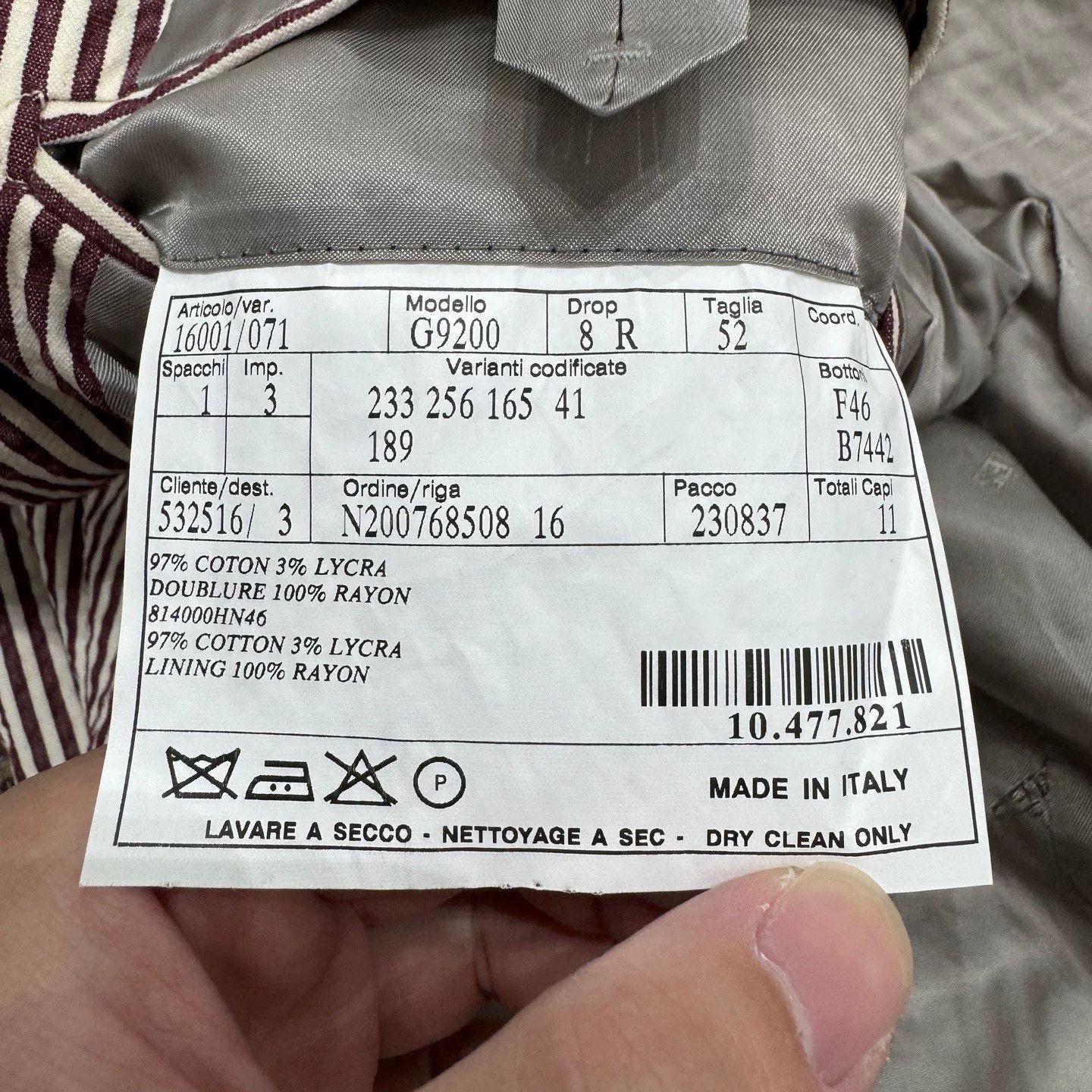Hermes Hermes Seersucker Stripe Blazer Size US L / EU 52-54 / 3 - 3 Thumbnail