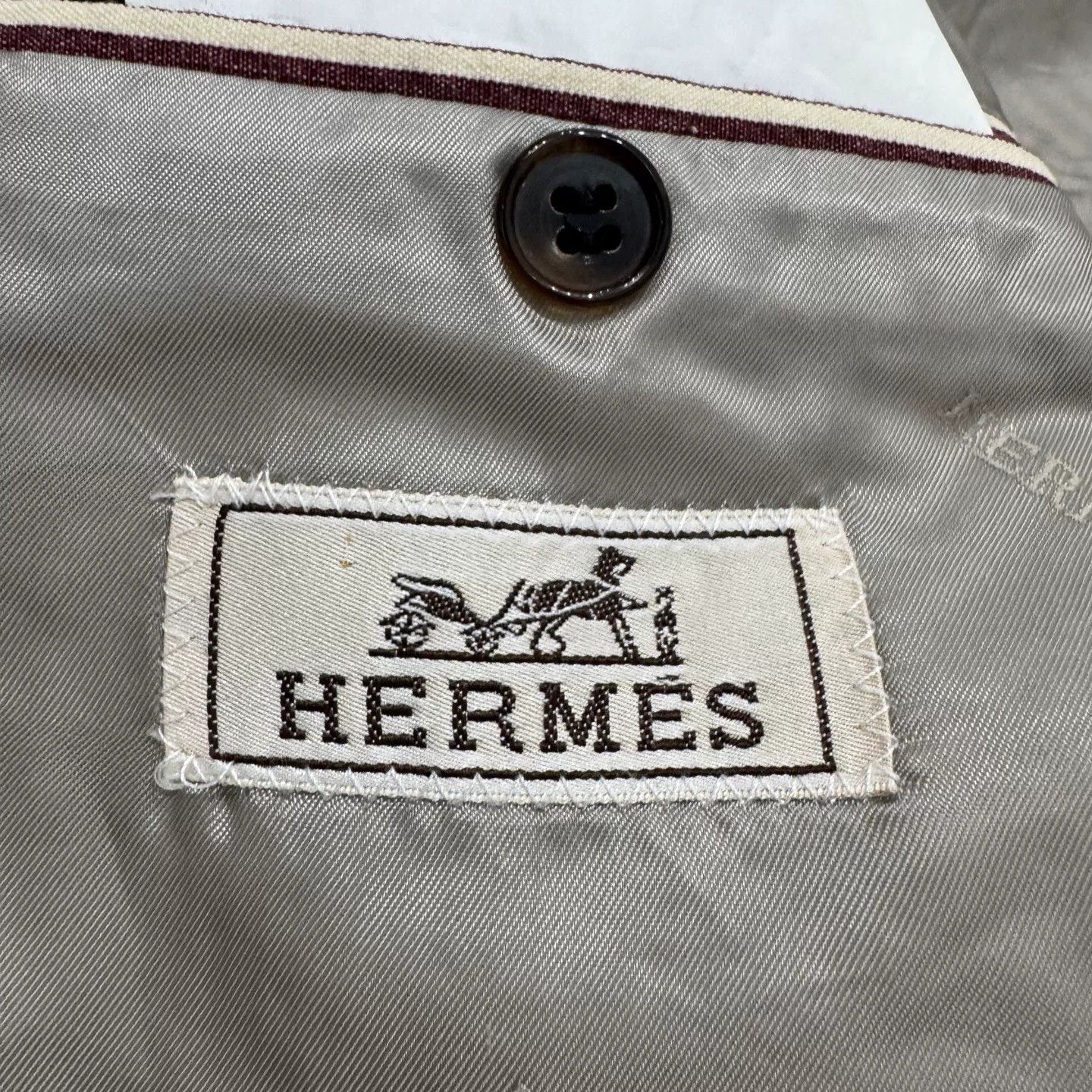 Hermes Hermes Seersucker Stripe Blazer Size US L / EU 52-54 / 3 - 2 Thumbnail