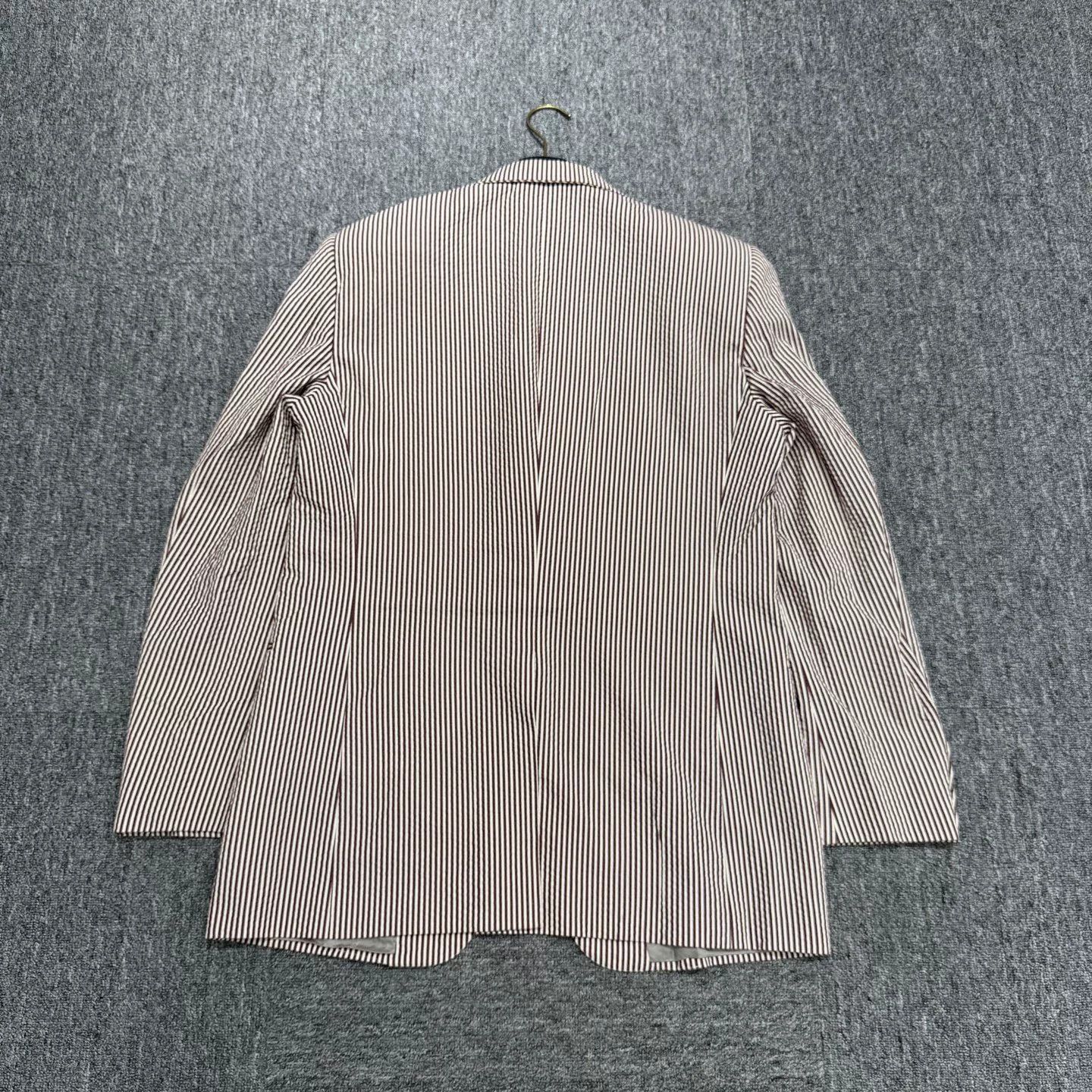 Hermes Hermes Seersucker Stripe Blazer Size US L / EU 52-54 / 3 - 4 Thumbnail