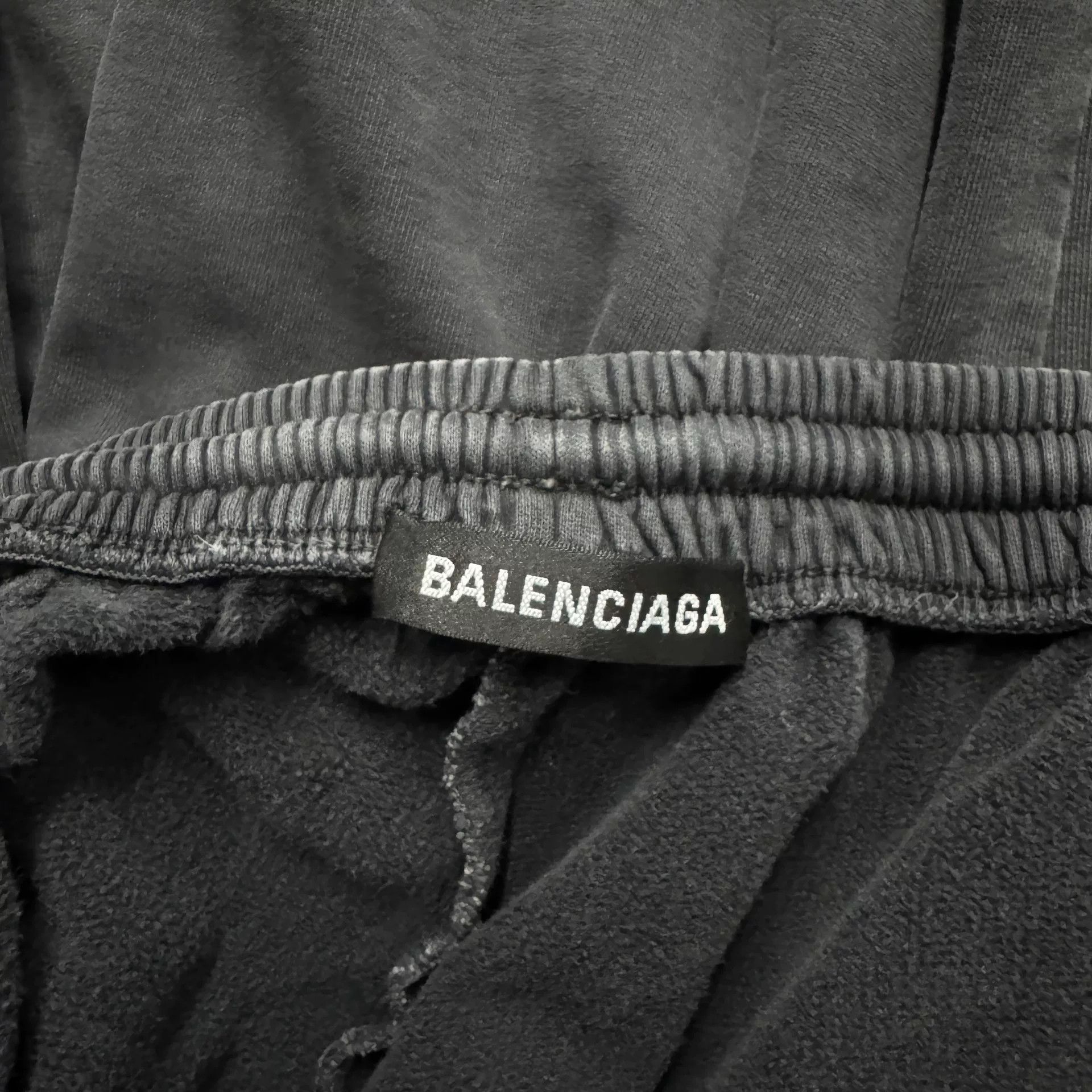 Balenciaga Balenciaga Black Distressed Print Pants Size US 29 - 8 Thumbnail