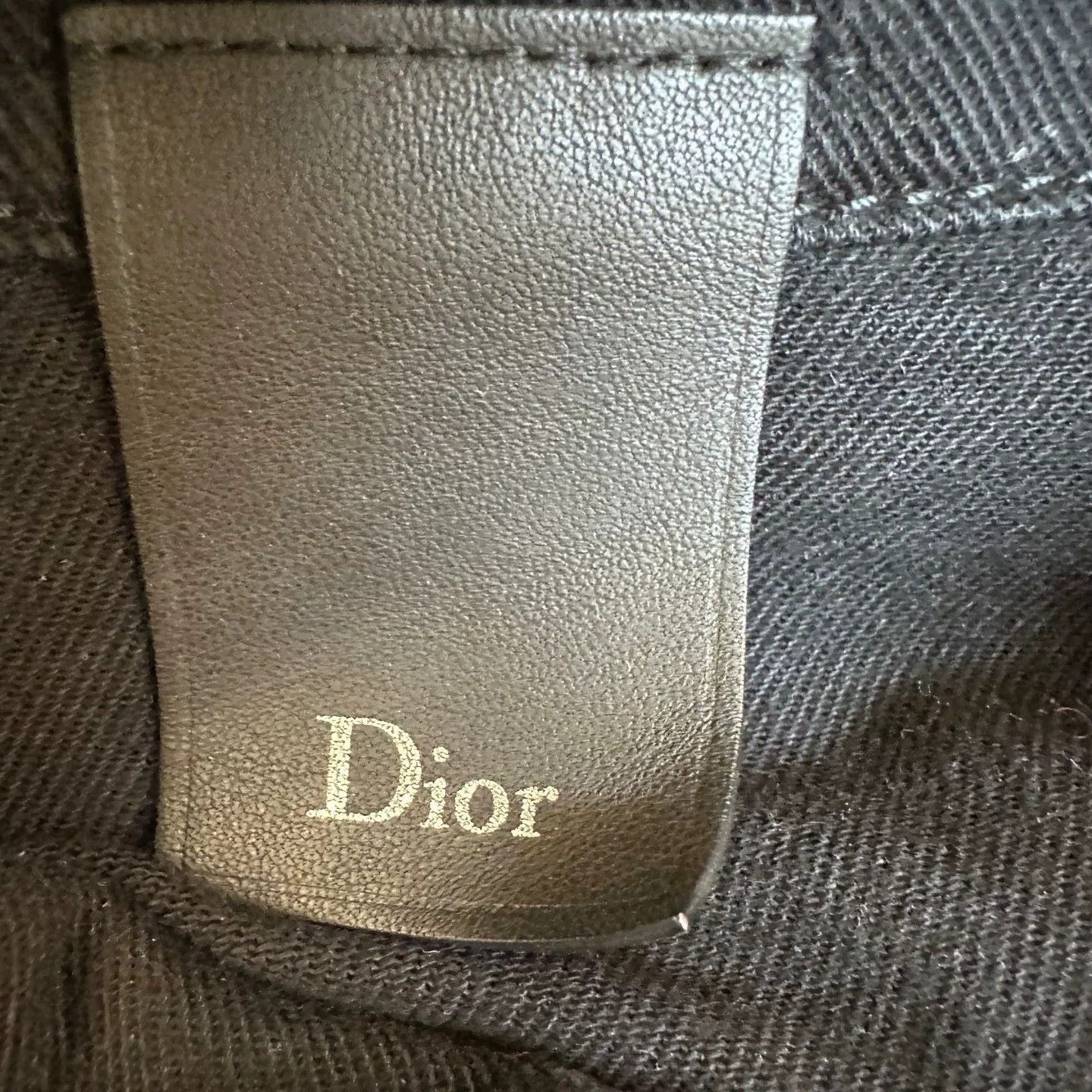 Dior Dior Distressed Black Denim Jacket Size US L / EU 52-54 / 3 - 3 Thumbnail