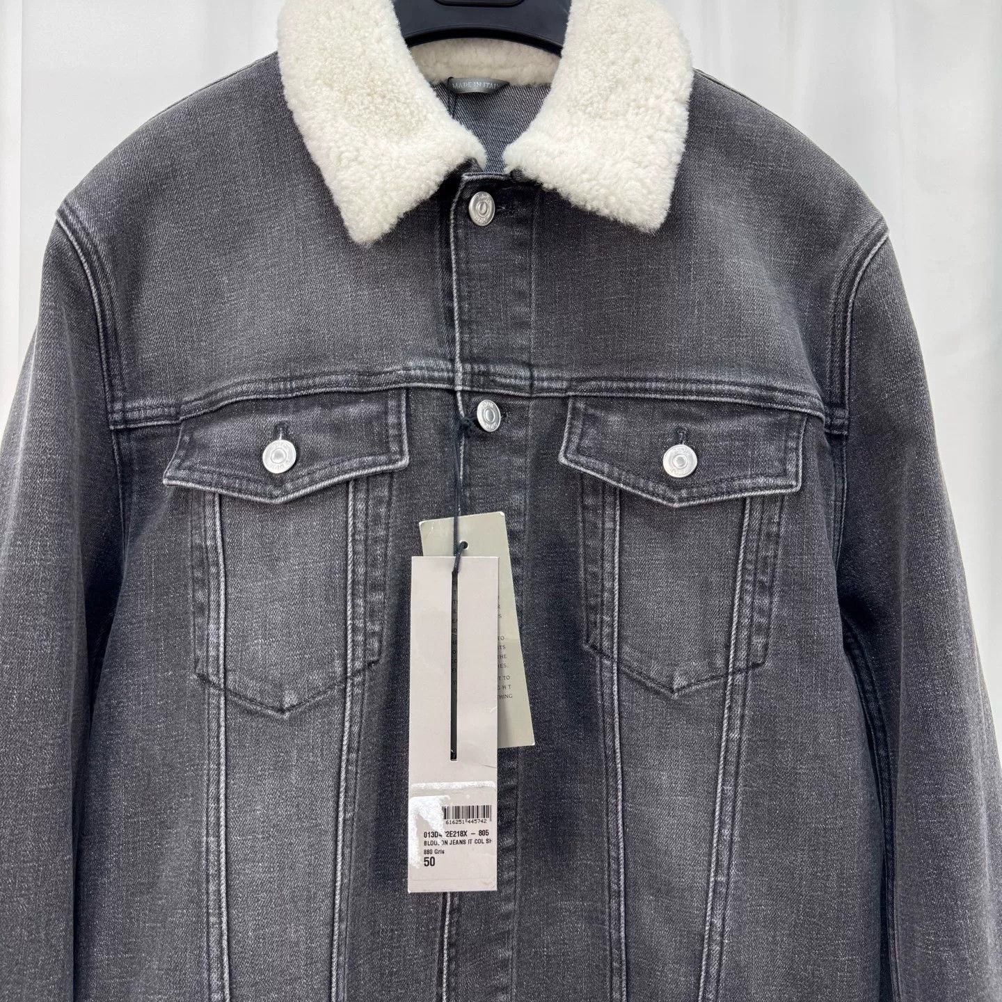 Dior Dior Shearling Collar Denim Jacket Size US XL / EU 56 / 4 - 3 Thumbnail