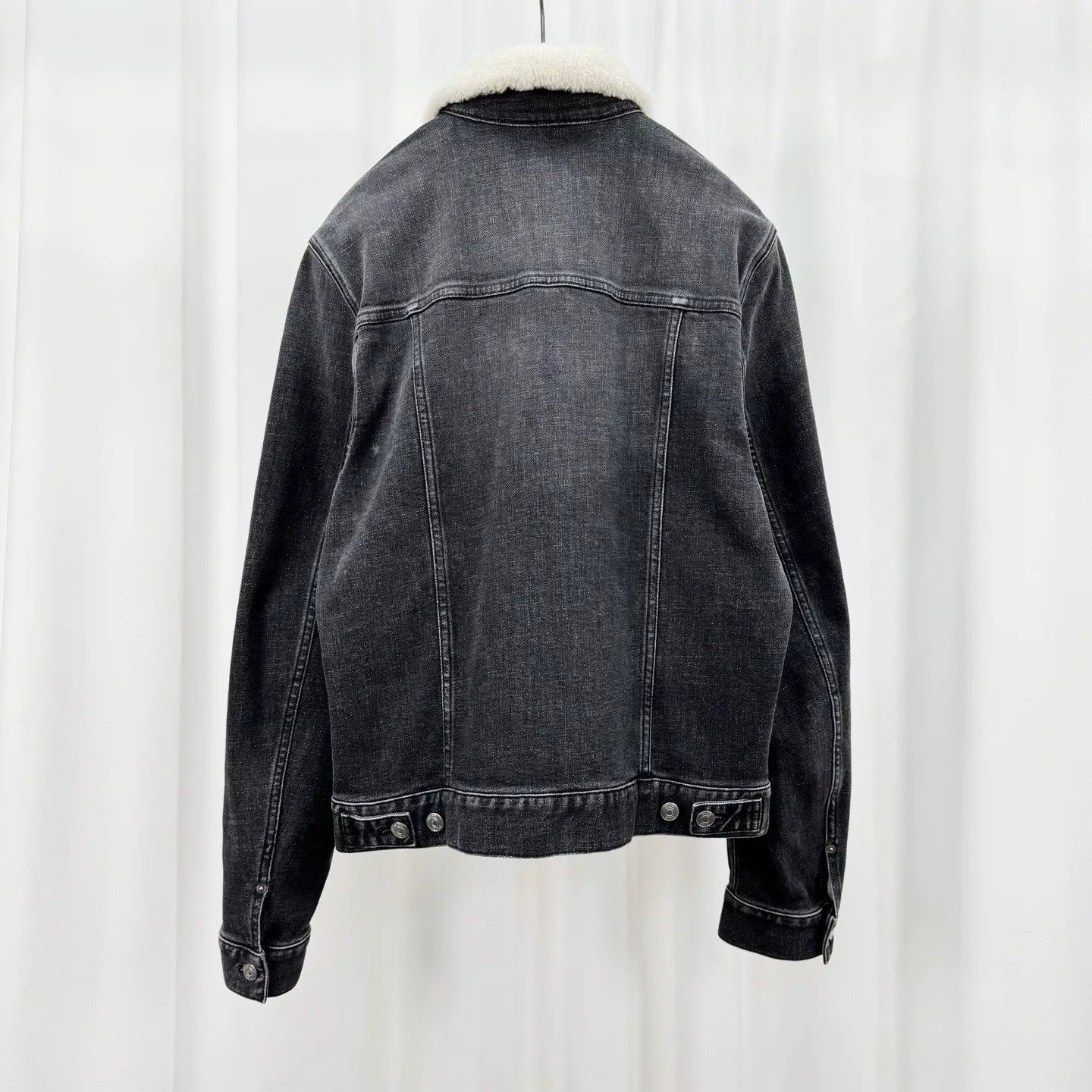Dior Dior Shearling Collar Denim Jacket Size US XL / EU 56 / 4 - 2 Thumbnail