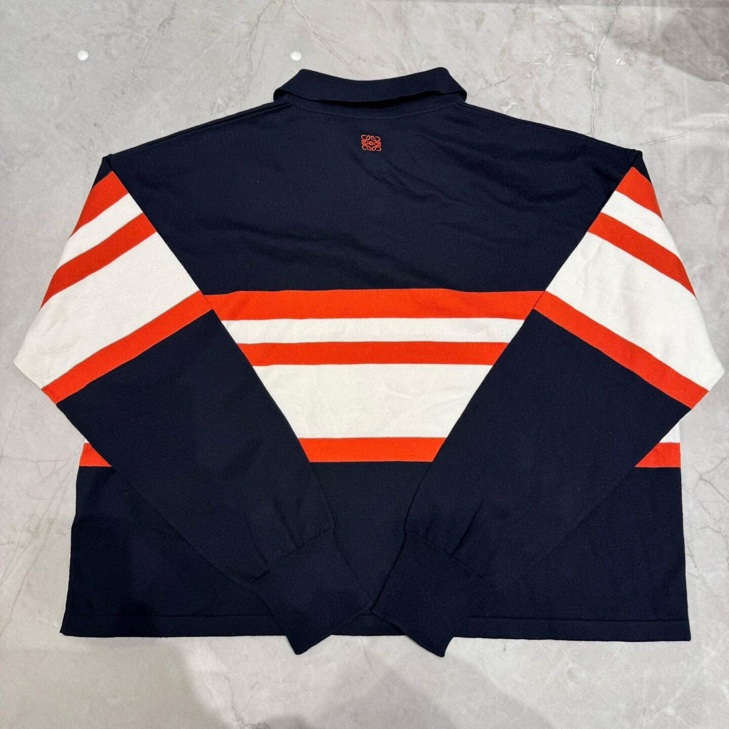 Loewe LOEWE Colorblock Stripe Knit Polo L Size US L / EU 52-54 / 3 - 2 Thumbnail