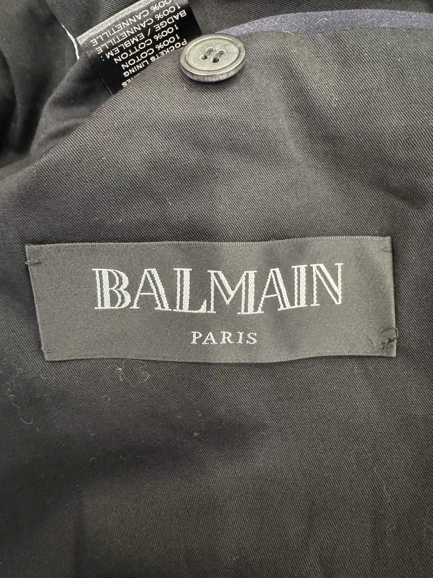 Balmain Balmain Baroque Military Blue Blazer Size US S / EU 44-46 / 1 - 6 Thumbnail