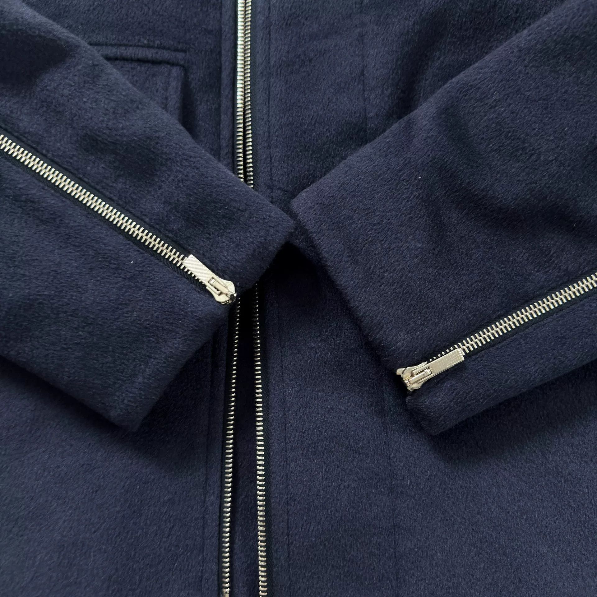 Dior Dior Navy Lapel Cashmere Coat Size US M / EU 48-50 / 2 - 4 Thumbnail