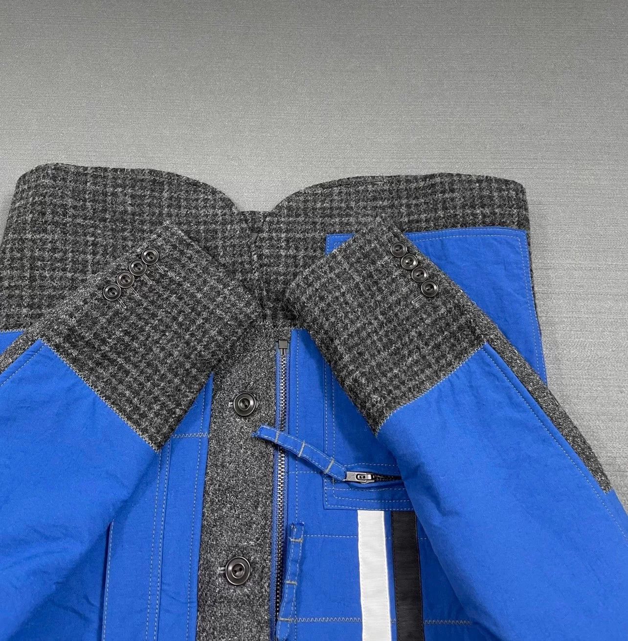 Junya Watanabe blue-gray wool blend jacket by junya watanabe Size US M / EU 48-50 / 2 - 7 Thumbnail