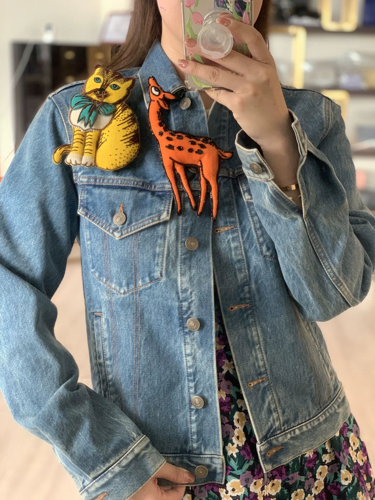 Gucci gucci animal denim jacket size 38 Size US M / EU 48-50 / 2 - 6 Thumbnail