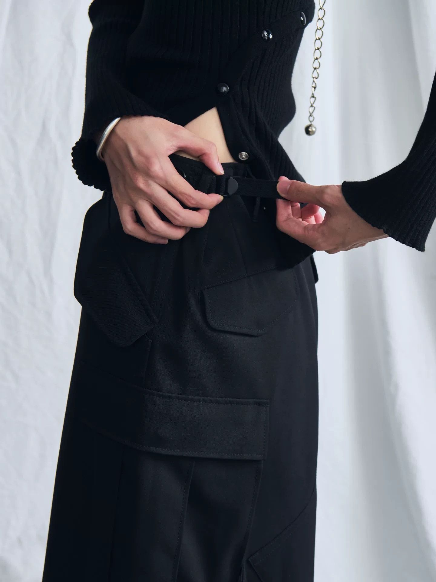 Junya Watanabe junya watanabe black structural work skirt Size 26" / US 2 / IT 38 - 7 Thumbnail