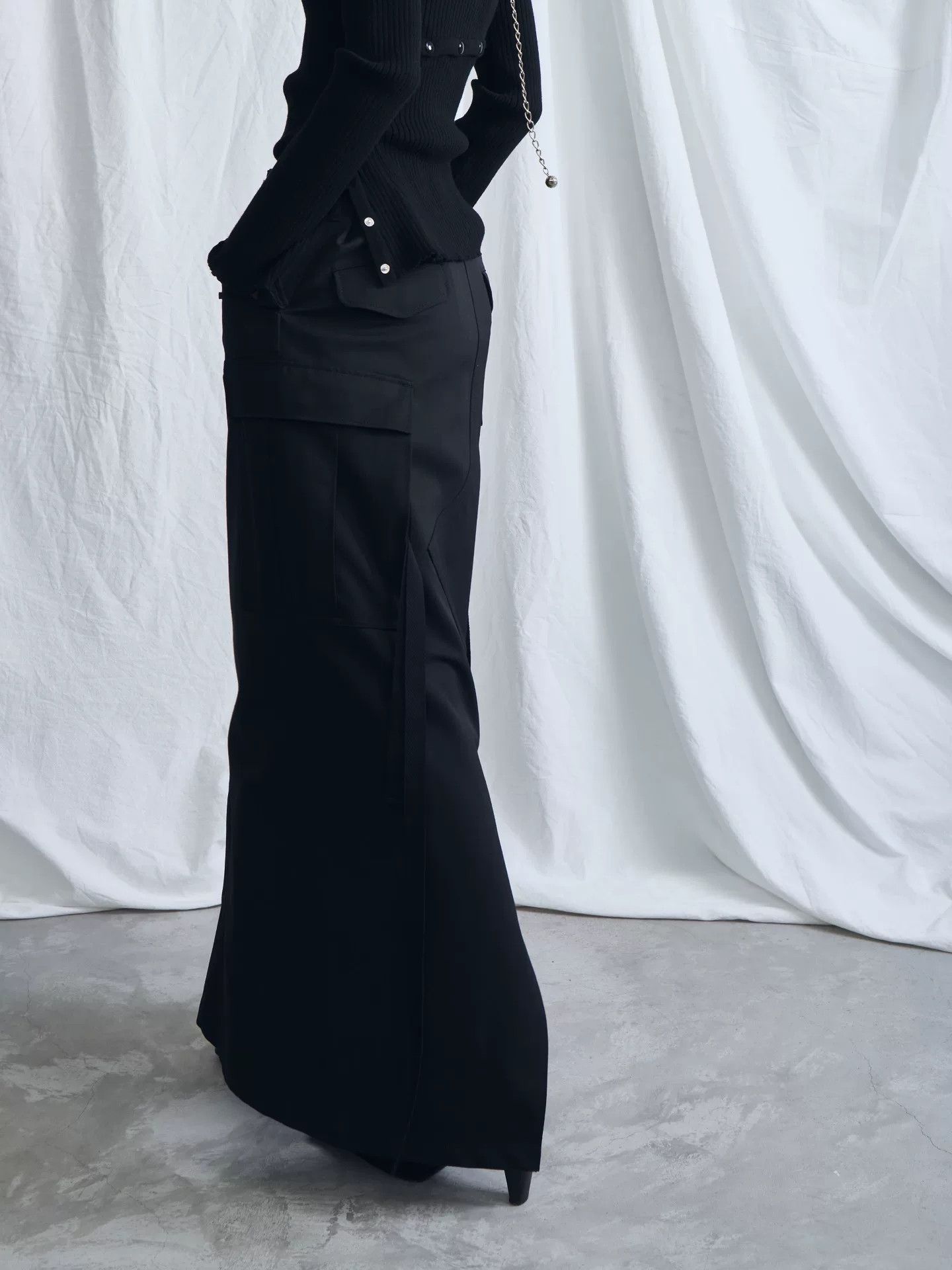Junya Watanabe junya watanabe black structural work skirt Size 26" / US 2 / IT 38 - 4 Thumbnail