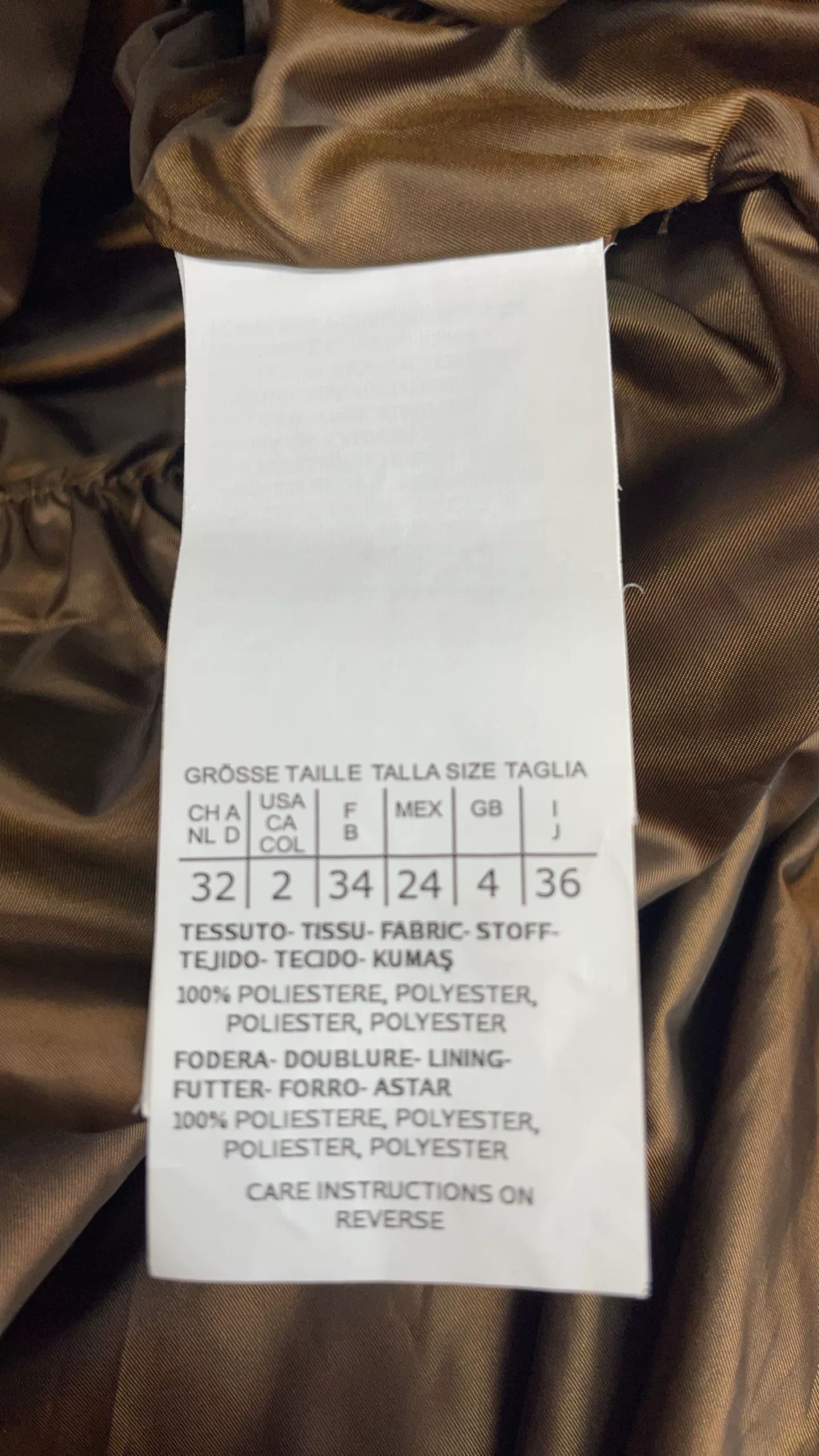 Max Mara maxmara gold hooded down jacket size 32 Size US S / EU 44-46 / 1 - 4 Thumbnail