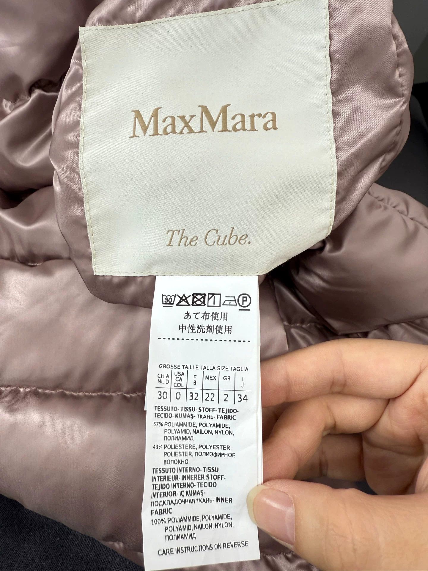 Max Mara maxmara long down coat in lilac color Size US M / EU 48-50 / 2 - 3 Thumbnail