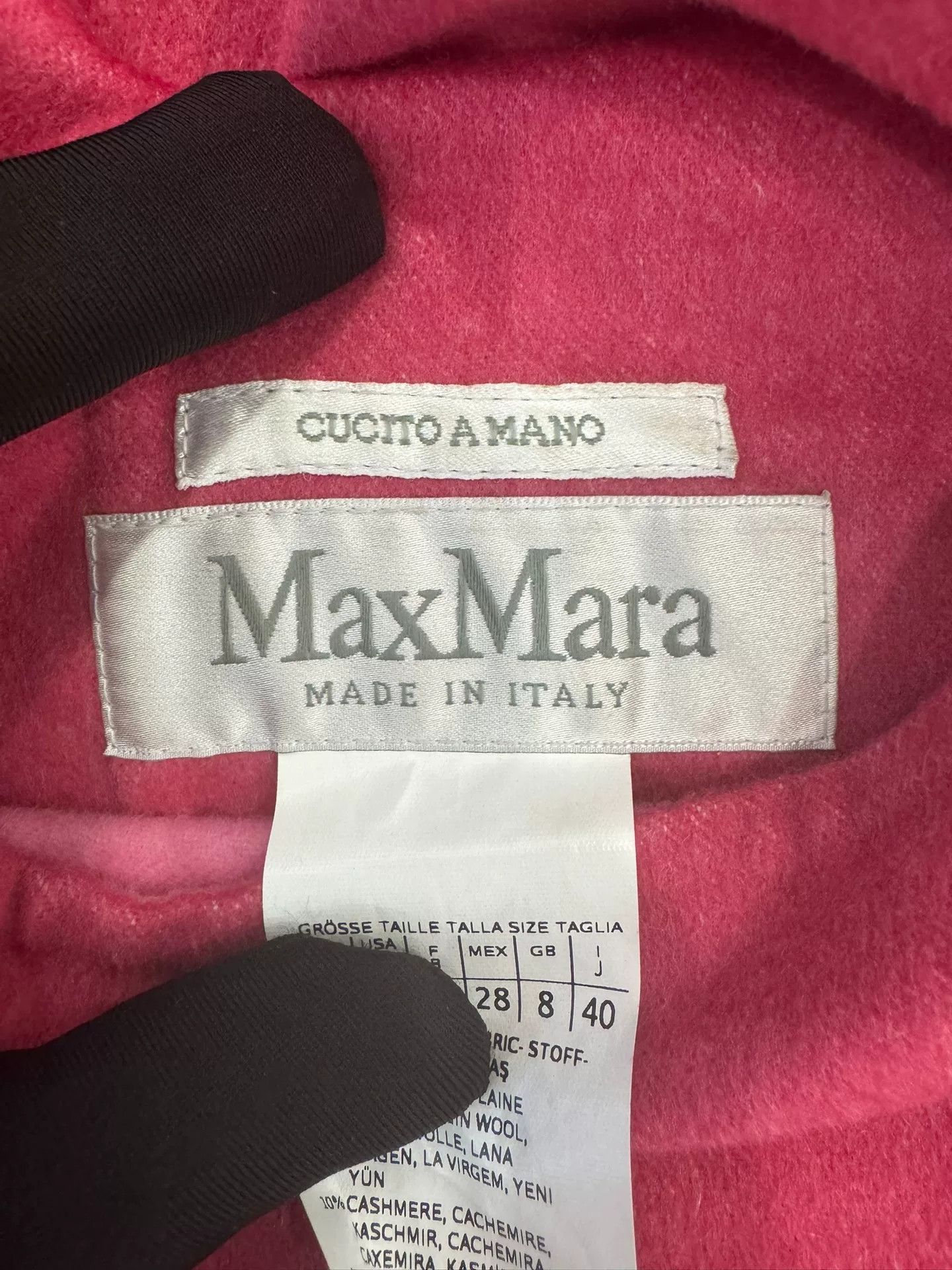 Max Mara maxmara pink cashmere double coat for women Size US M / EU 48-50 / 2 - 5 Thumbnail