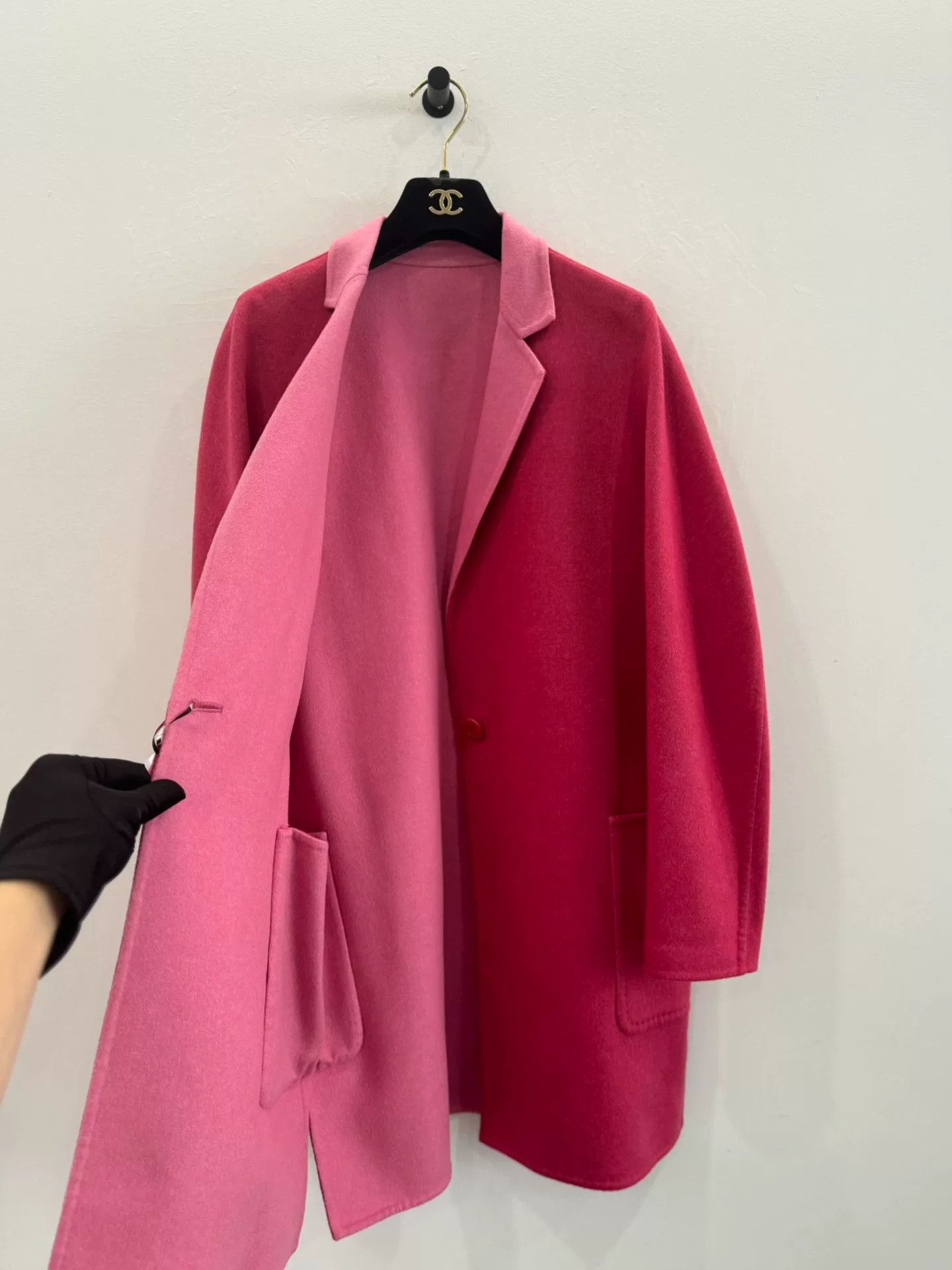Max Mara maxmara pink cashmere double coat for women Size US M / EU 48-50 / 2 - 3 Thumbnail