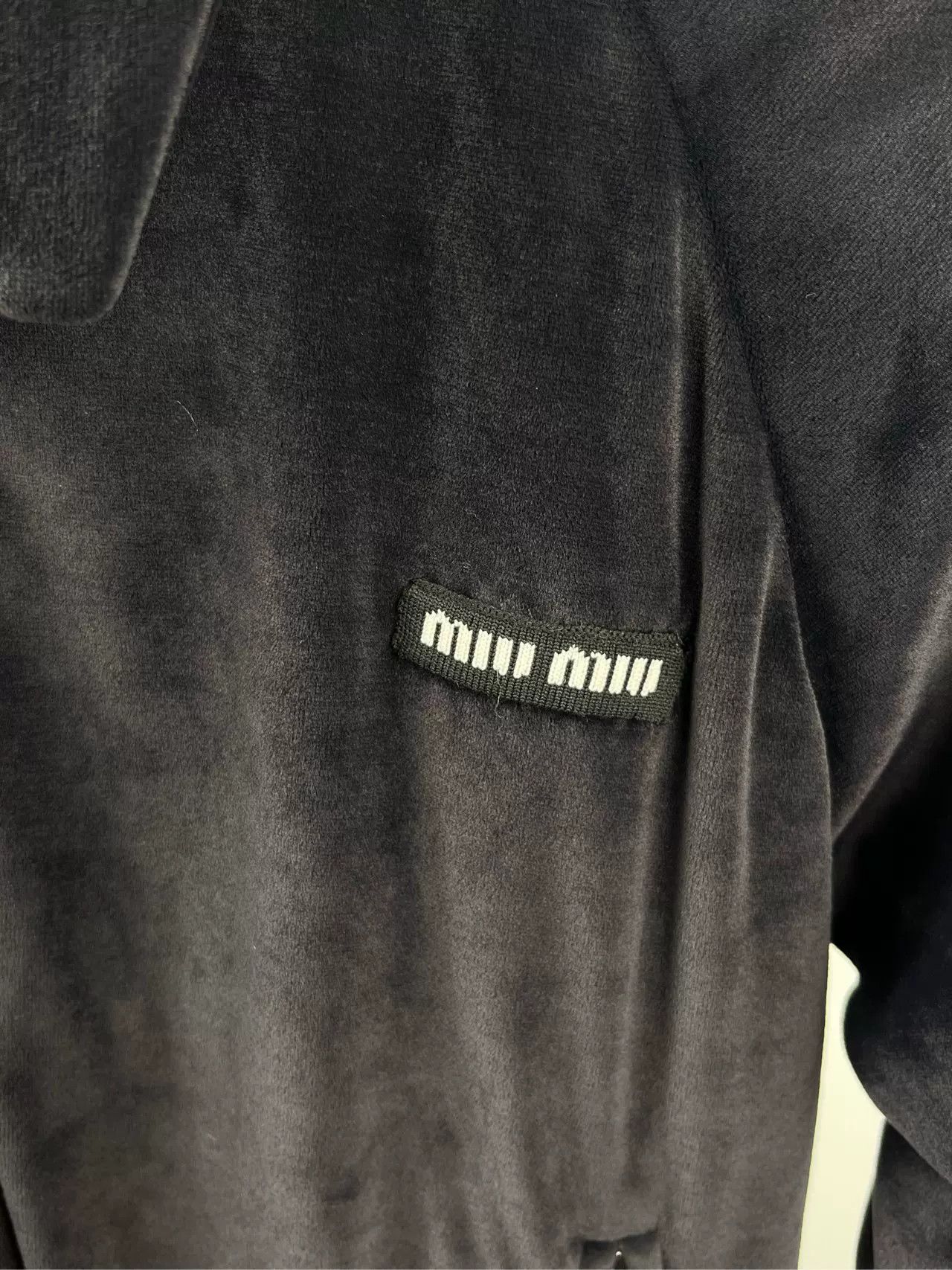 Miu Miu miu miu black logo jacket outerwear Size US S / EU 44-46 / 1 - 3 Thumbnail